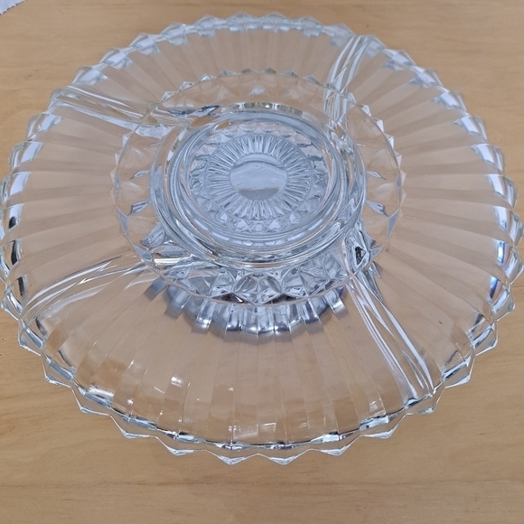 Kromex glass vintage Lazy Suzan appetizer tray serving tray platter made  in USA - Picture 6 of 12